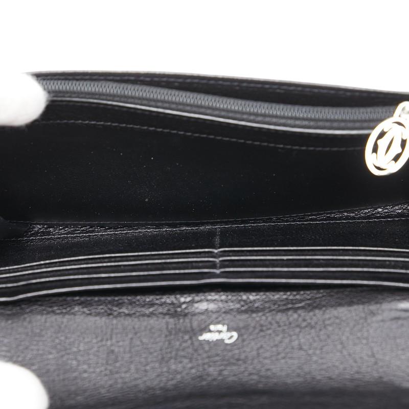 Cartier カルティエ マルチェロ ドゥ 長財布 ブラック レザー Cartier カルティエ マルチェロ ドゥ 長財布 ブラック レザー