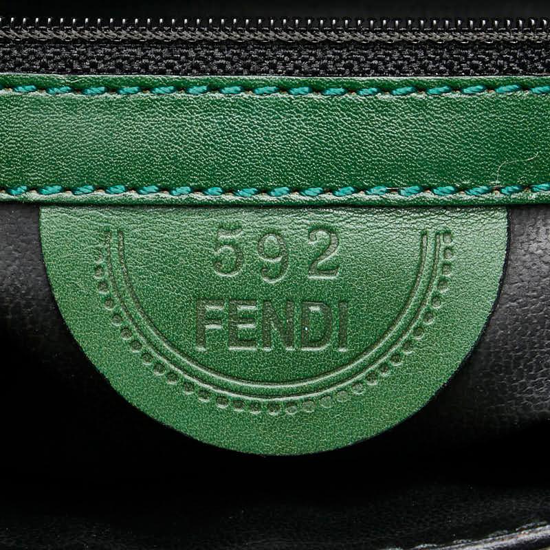 FENDI（フェンディ） 斜め掛け ショルダーバッグ グリーン レザー