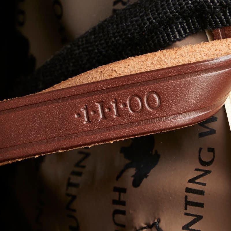 ハンティングワールド ロゴ トートバッグ ブラック ブラウン