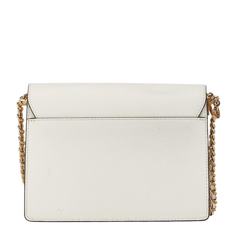 トリーバーチ ハンドバッグ チェーンショルダーバッグ ホワイト レザー  