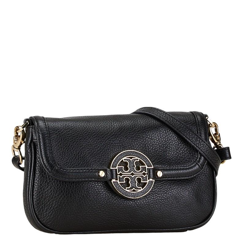 TORY BURCH トリーバーチ ショルダーバッグ ブラック レザー TORY BURCH トリーバーチ ショルダーバッグ ブラック レザー