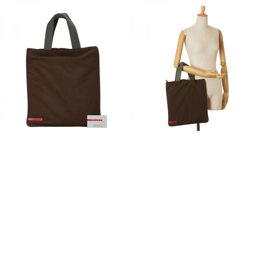 PRADA プラダ プラダスポーツ トートバッグ 4VA070 ブラウン