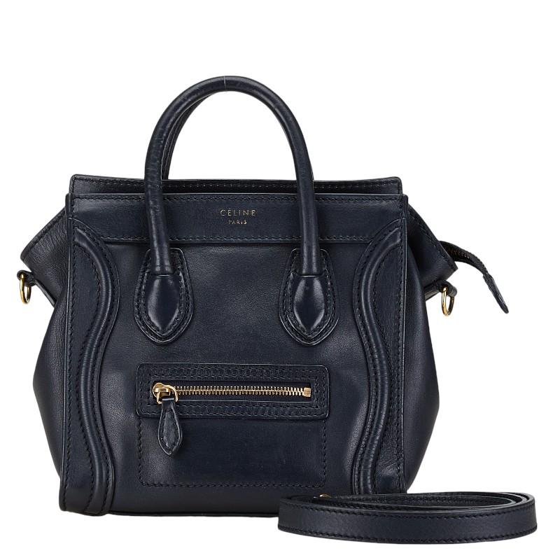 CELINE セリーヌ ラゲージナノショッパー ハンドバッグ ショルダー 