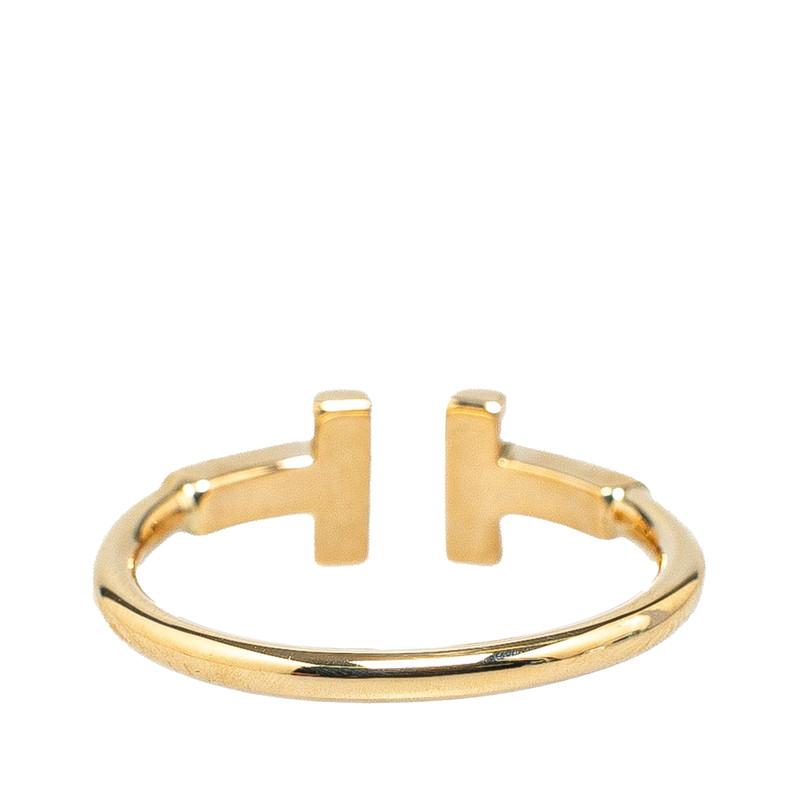 TIFFANY&Co. ティファニー Tワイヤー リング 750 K18WG TIFFANY&Co.（ティファニー） Tワイヤー リング 指輪 K18YG イエロー