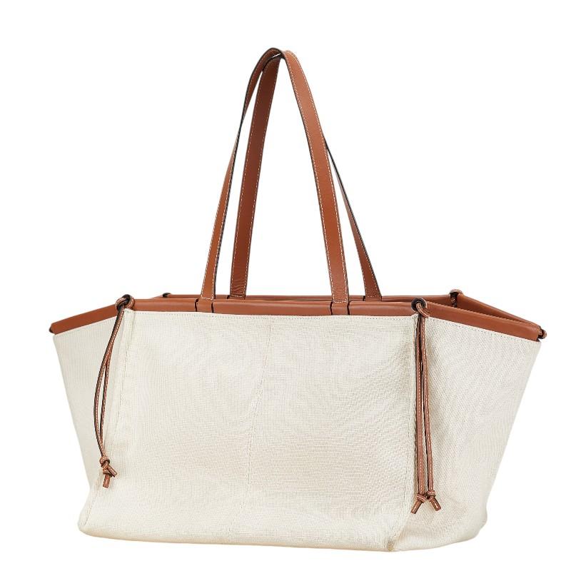 LOEWE（ロエベ） アナグラム クッション トートバッグ ベージュ