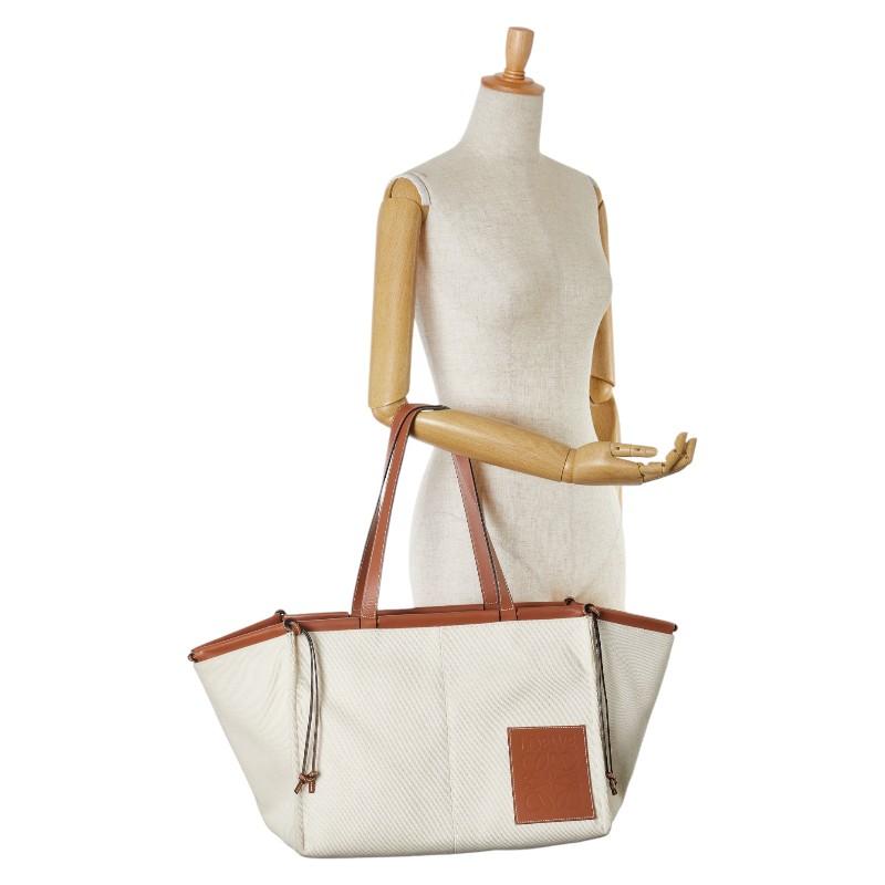 LOEWE（ロエベ） アナグラム クッション トートバッグ ベージュ