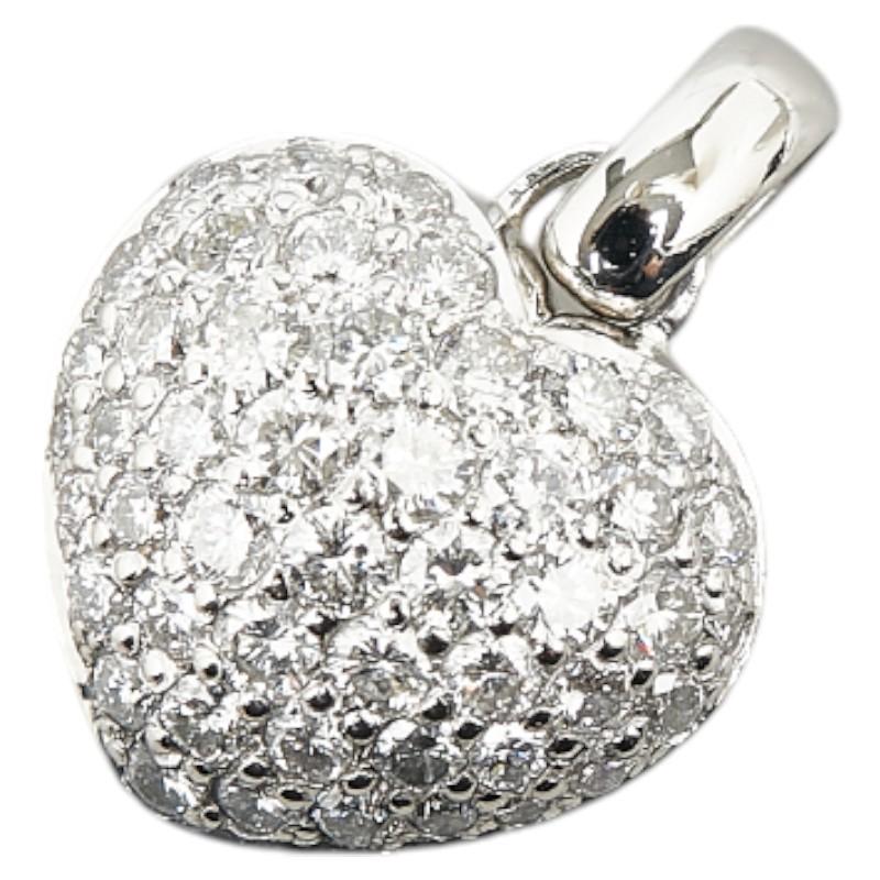 Pt900 プラチナ ダイヤ1.50ct ハートモチーフ ペンダントトップ  