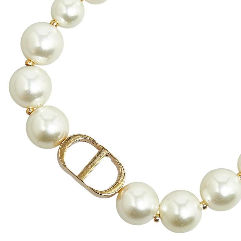 ディオール 30 MONTAIGNE レジンパール チョーカー ネックレス 