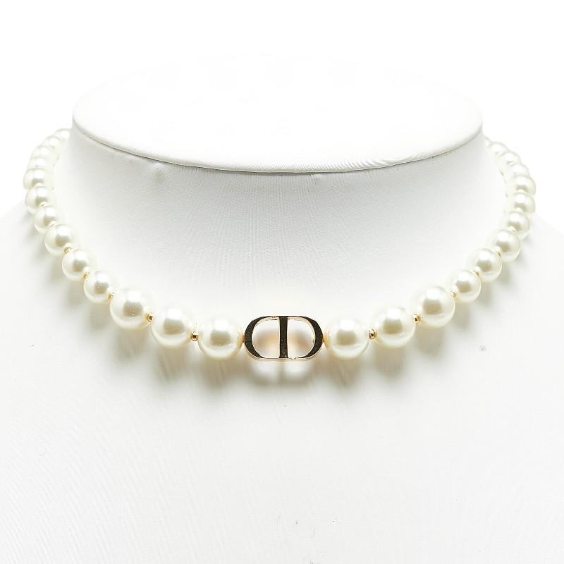 ディオール 30 MONTAIGNE レジンパール チョーカー ネックレス