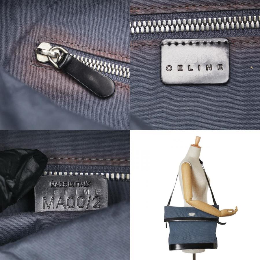 CELINE（セリーヌ） トリオンフ ショルダーバッグ ブルー ブラック