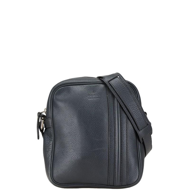 GUCCI ダークグレー ショルダーバッグ