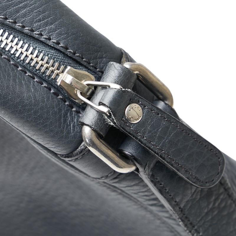 GUCCI（グッチ） ショルダーバッグ 246382 ダークグレー レザー