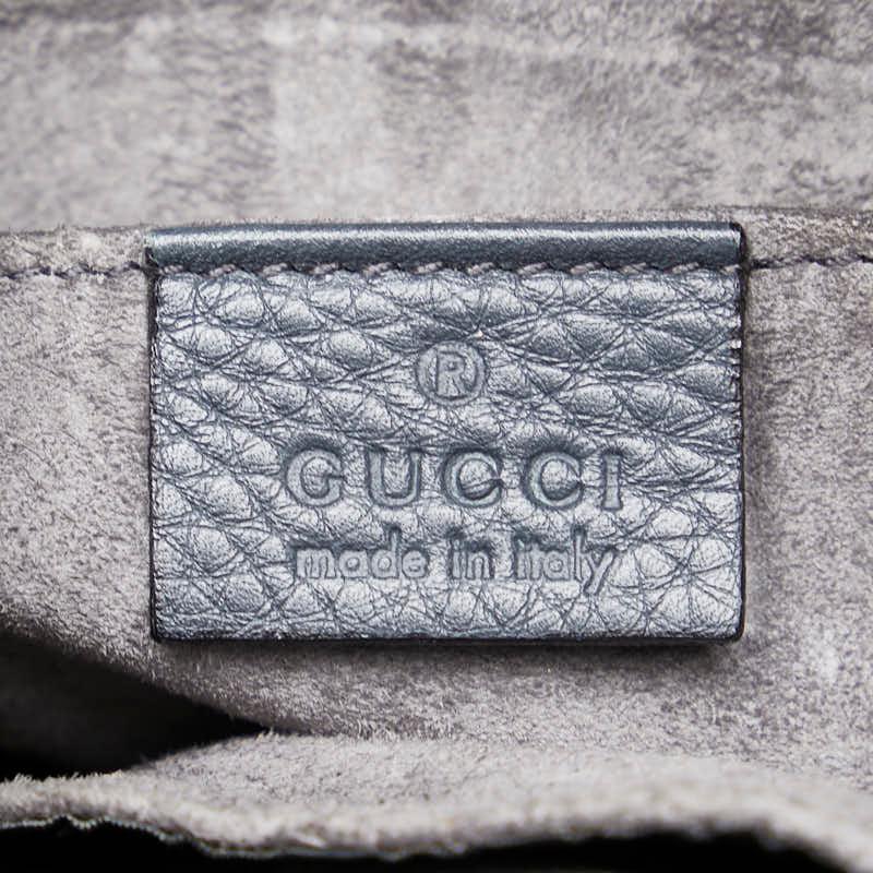 GUCCI（グッチ） ショルダーバッグ 246382 ダークグレー レザー