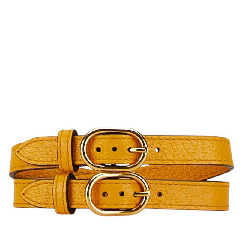GUCCI グッチ バンブー用 ショルダーストラップ イエロー GUCCI グッチ バンブー用 ショルダーストラップ イエロー