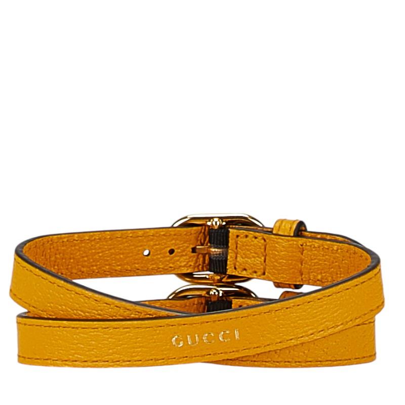 GUCCI グッチ バンブー用 ショルダーストラップ イエロー GUCCI グッチ バンブー用 ショルダーストラップ イエロー