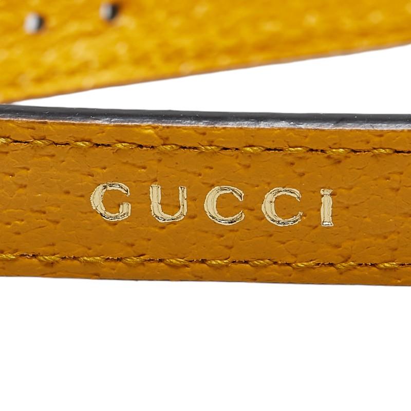GUCCI グッチ バンブー用 ショルダーストラップ イエロー GUCCI グッチ バンブー用 ショルダーストラップ イエロー