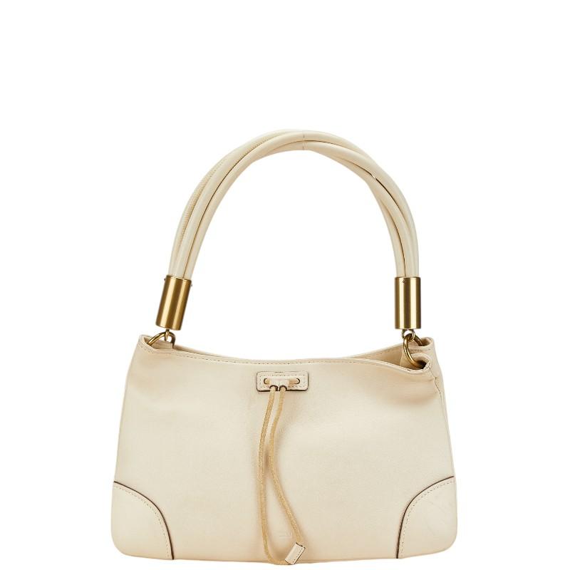 GUCCI（グッチ） ショルダーバッグ 108964 ホワイト レザー レディース