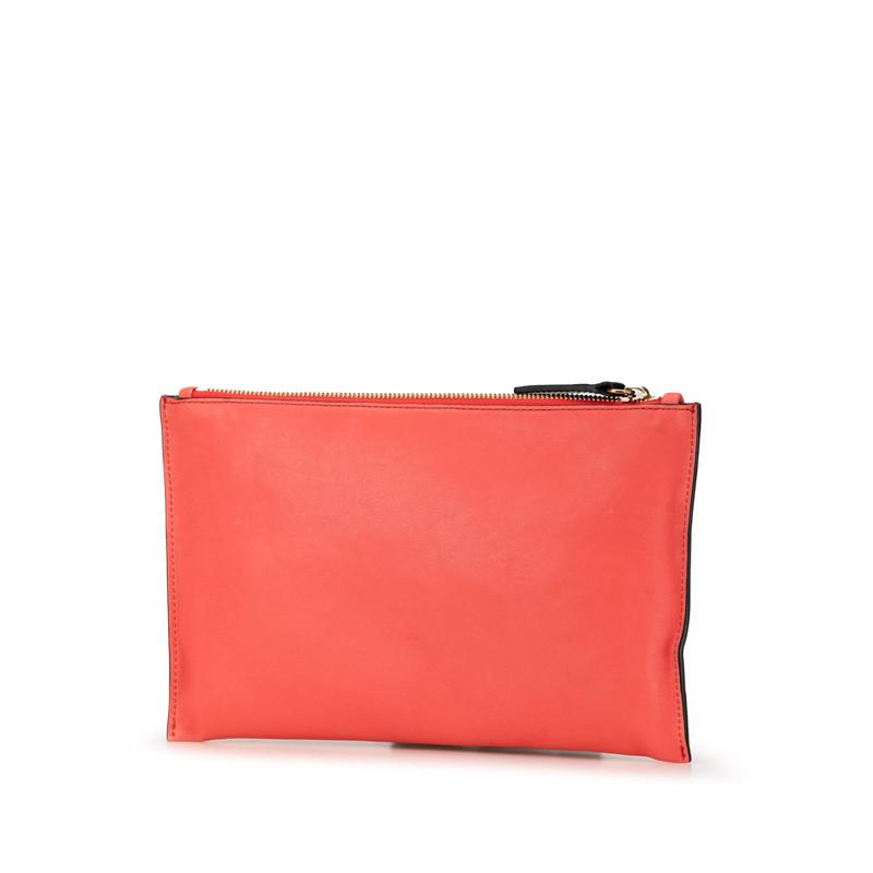 Chloe（クロエ） ポーチ レッド ブラック レザー レディース 【中古 