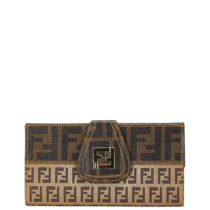 FENDI（フェンディ） ズッカ ズッキーノ 長財布 8M0032 ブラウン PVC