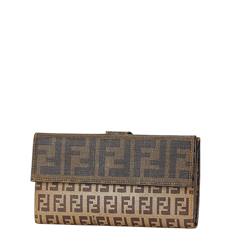 FENDI（フェンディ） ズッカ ズッキーノ 長財布 8M0032 ブラウン PVC