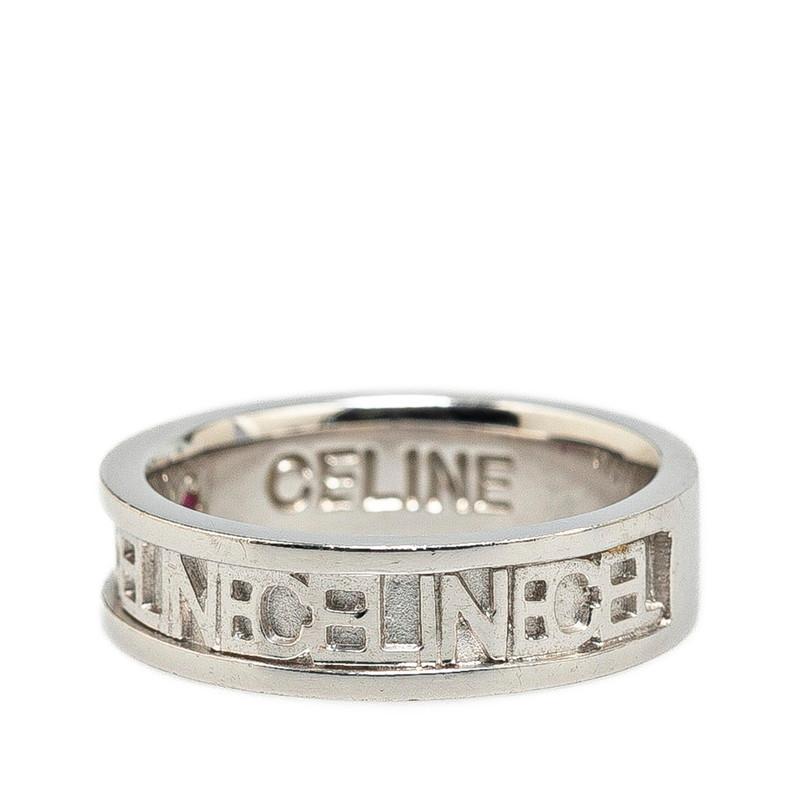 CELINE セリーヌ ロゴ リング 指輪 Pt900 プラチナ レディース CELINE セリーヌ ロゴ リング 指輪 Pt900 プラチナ レディース