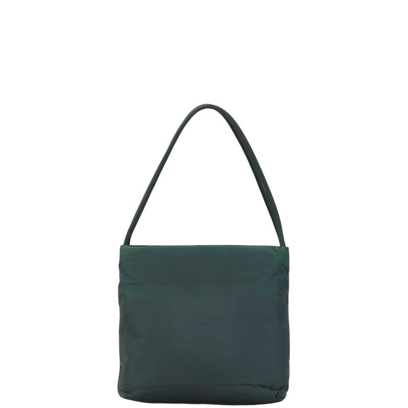 PRADA プラダ 三角 ロゴ プレート ナイロン トート グリーン系 /362 PRADA プラダ 三角 ロゴ プレート ナイロン トート グリーン系 /362