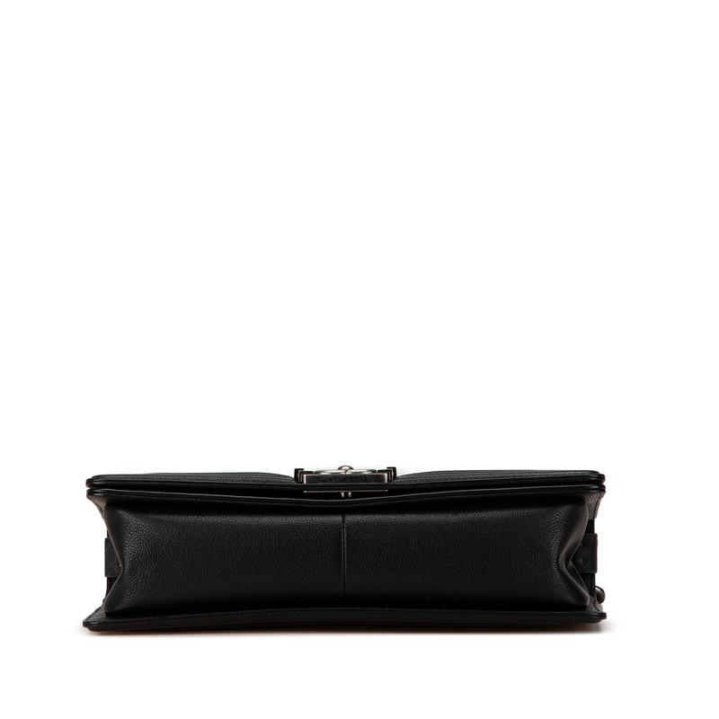 美品 CHANEL シャネル ボーイシャネル ラム ココマーク チェーン ショルダー バッグ ブラック k1589 CHANEL - 美品 CHANEL シャネル ボーイシャネル ラム ココマーク