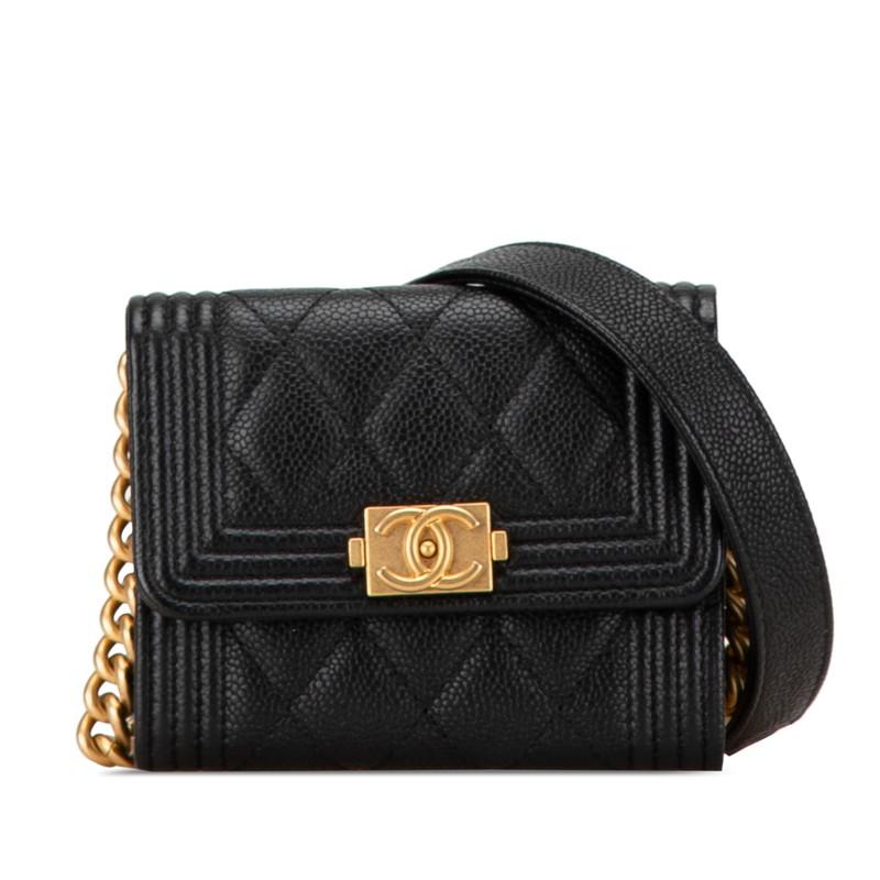 CHANEL シャネル ボーイシャネル チェーン ウォレット ミニ ショルダー 