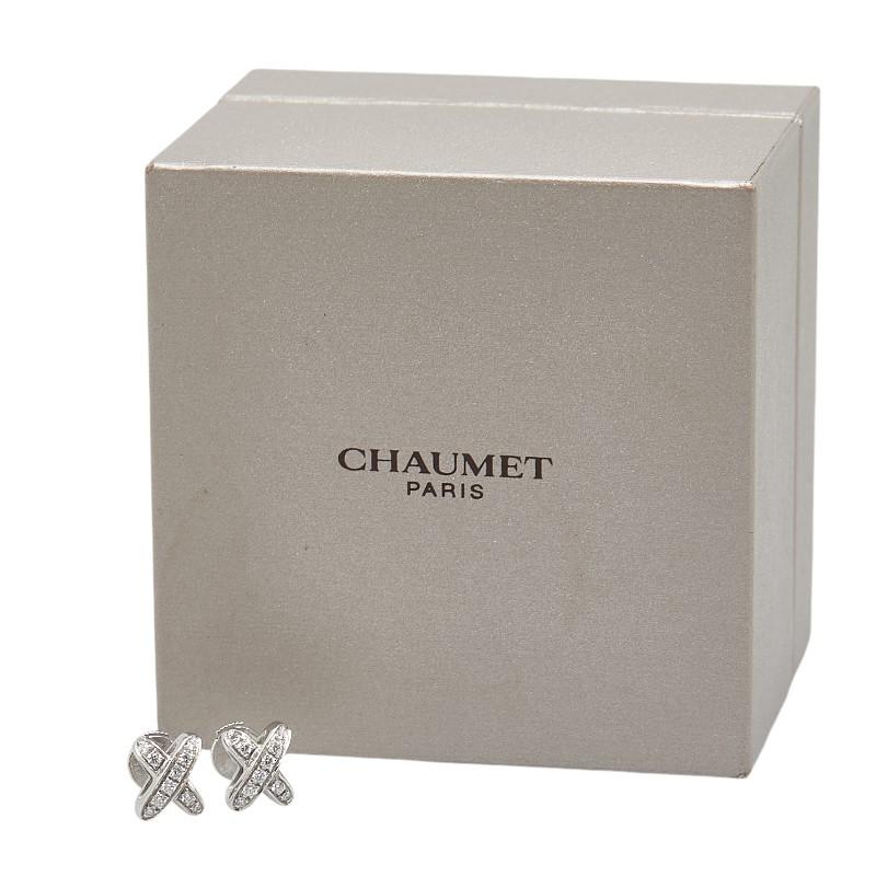 CHAUMET（ショーメ） ジュ ドゥ リアン ダイヤ ピアス シルバー K18WG