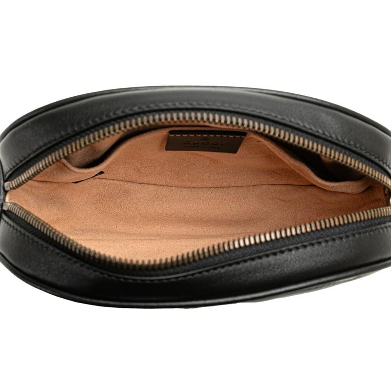 正規品　GUCCI マーモント ブラック ウエスト　ボディバッグ GUCCI グッチ GGマーモント キルティング ボディバッグ ウエスト