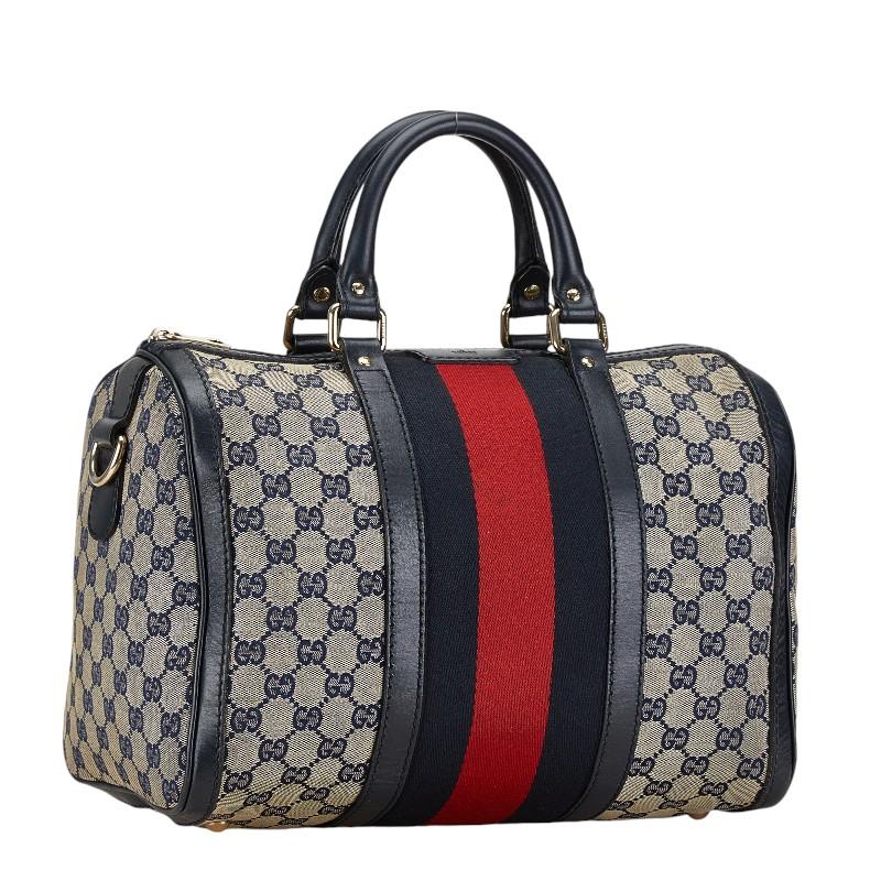 【美品】グッチ GGシマ ビジネスバッグ 2way シェリーライン ネイビー 美品】グッチ GGシマ ビジネスバッグ 2way シェリーライン