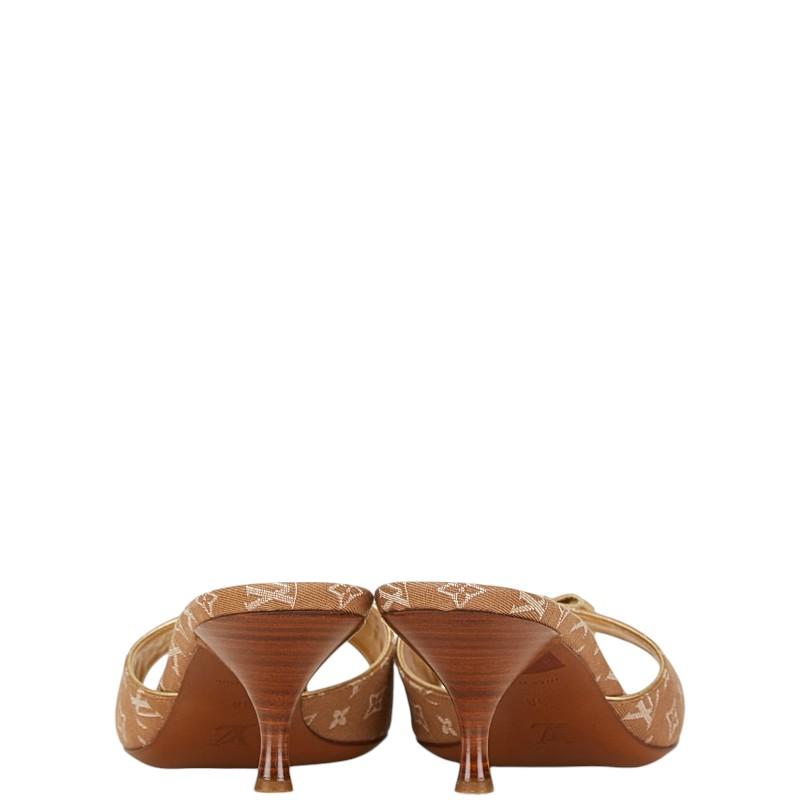 LOUIS VUITTON ルイヴィトン ミュール モノグラム ミニ リボン LOUIS VUITTON ルイ ヴィトン モノグラム ミニラン リボン