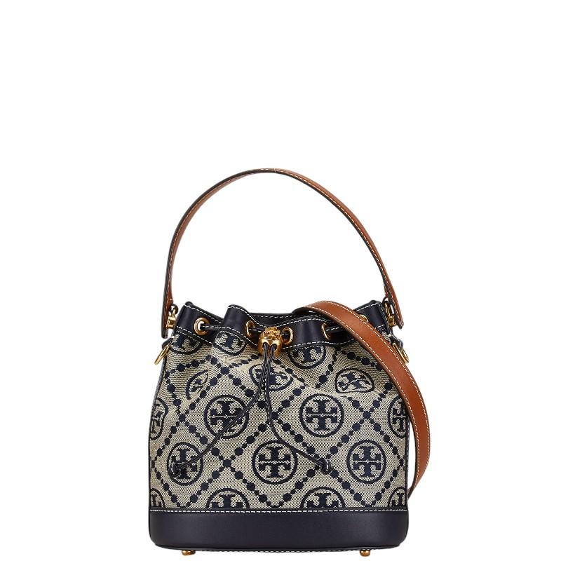 TORY BURCH（トリーバーチ） Tモノグラム ジャカード ハンドバッグ 