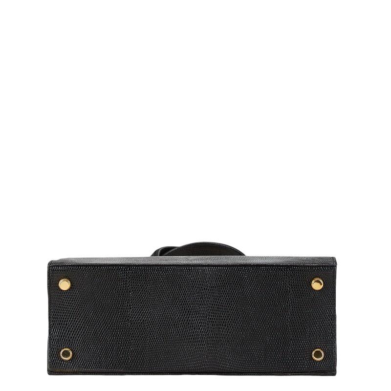 リザード型押し　レア　箱付き　フェラガモ ヴァラ　2way　BA214178 黒 フェラガモ ヴァラ リザード型押し レア 2way BA214178 黒 箱付き