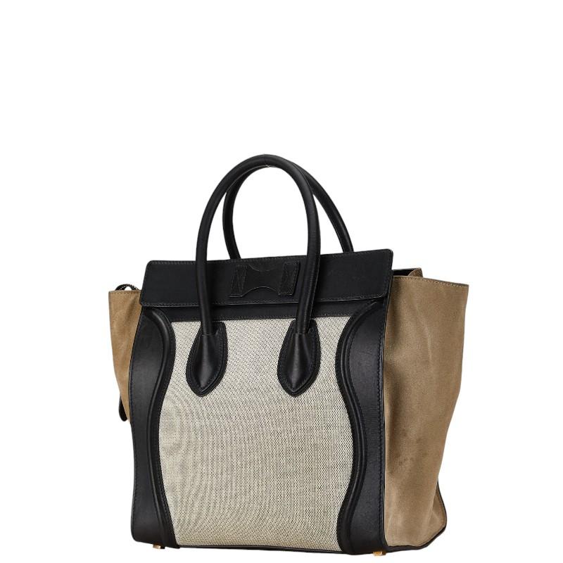 CELINE セリーヌ ラゲージ ミニショッパー ハンドバッグ ベージュ 
