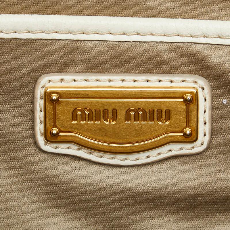 miu miu ミュウミュウ　2WAY ヴィッテロ　シャイン　ショルダーバッグ miu miu（ミュウミュウ） ヴィッテロ シャイン ハンドバッグ