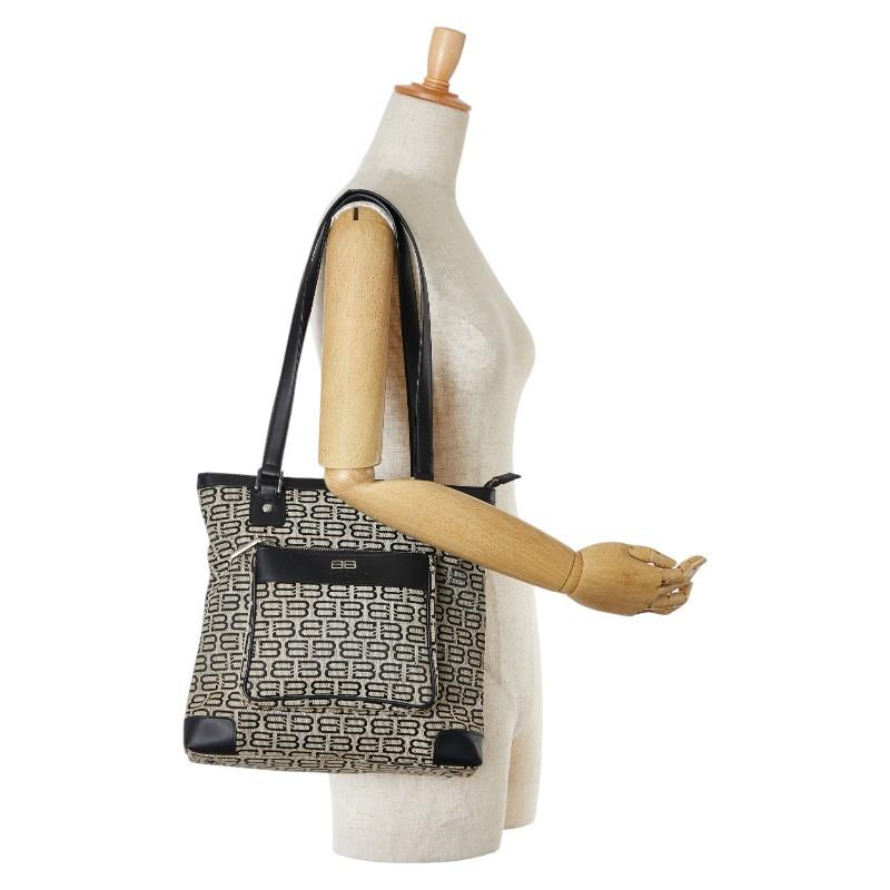 BALENCIAGA バレンシアガ BBロゴ ハンドバッグ グレー ブラック BALENCIAGA バレンシアガ BBロゴ ハンドバッグ グレー ブラック