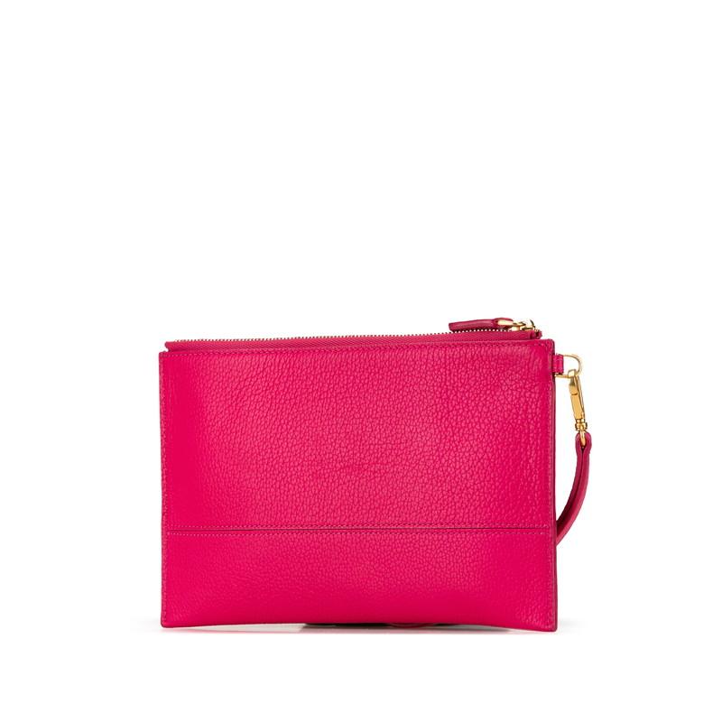 MCM エム シー ポーチ クラッチバッグ ピンク レザー レディース 