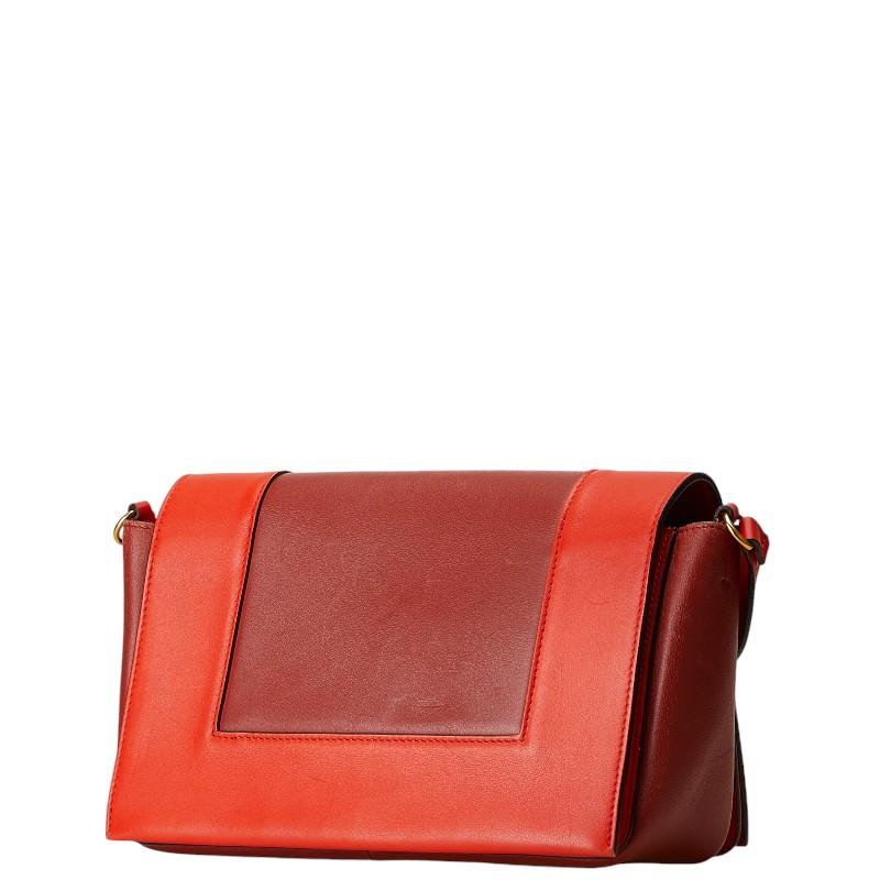 美品】CÉLINE セリーヌ フレーム ボルドー レッド ショルダーバッグ