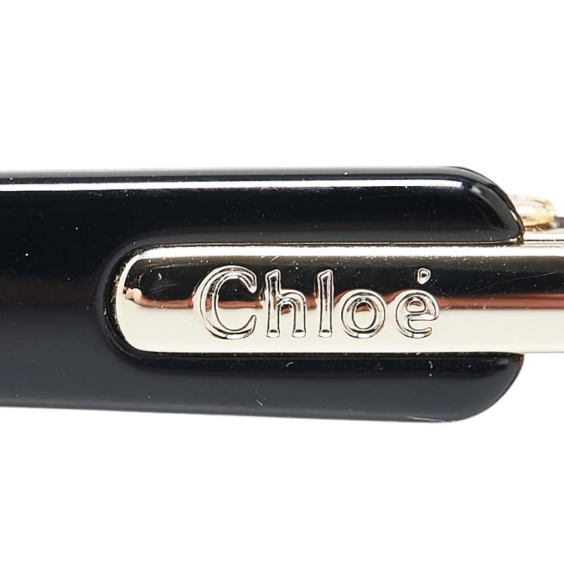 Chloe クロエ ロゴプレート サングラス CE672SA ブラック プラスチック  