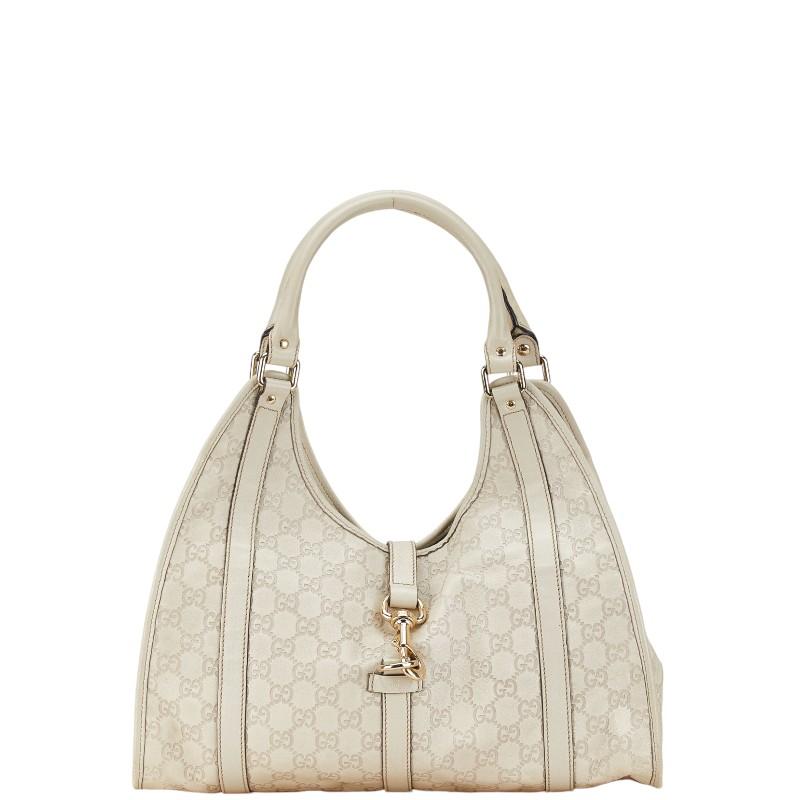 GUCCI（グッチ） グッチシマ ショルダーバッグ 203494 ベージュ レザー