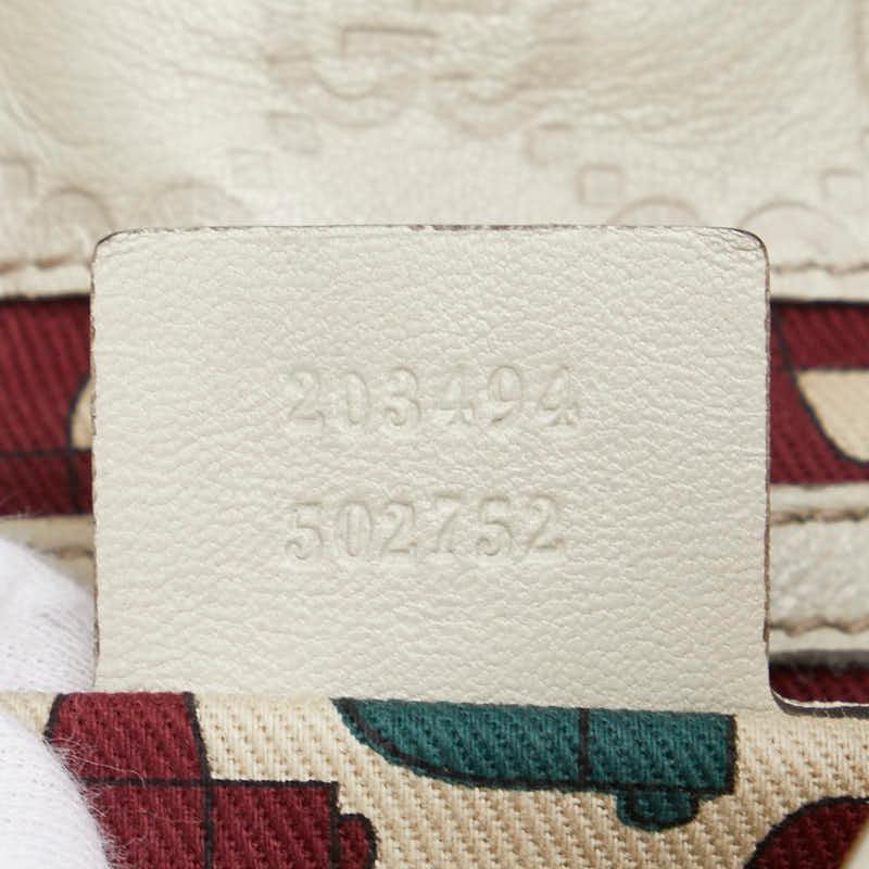 GUCCI（グッチ） グッチシマ ショルダーバッグ 203494 ベージュ レザー