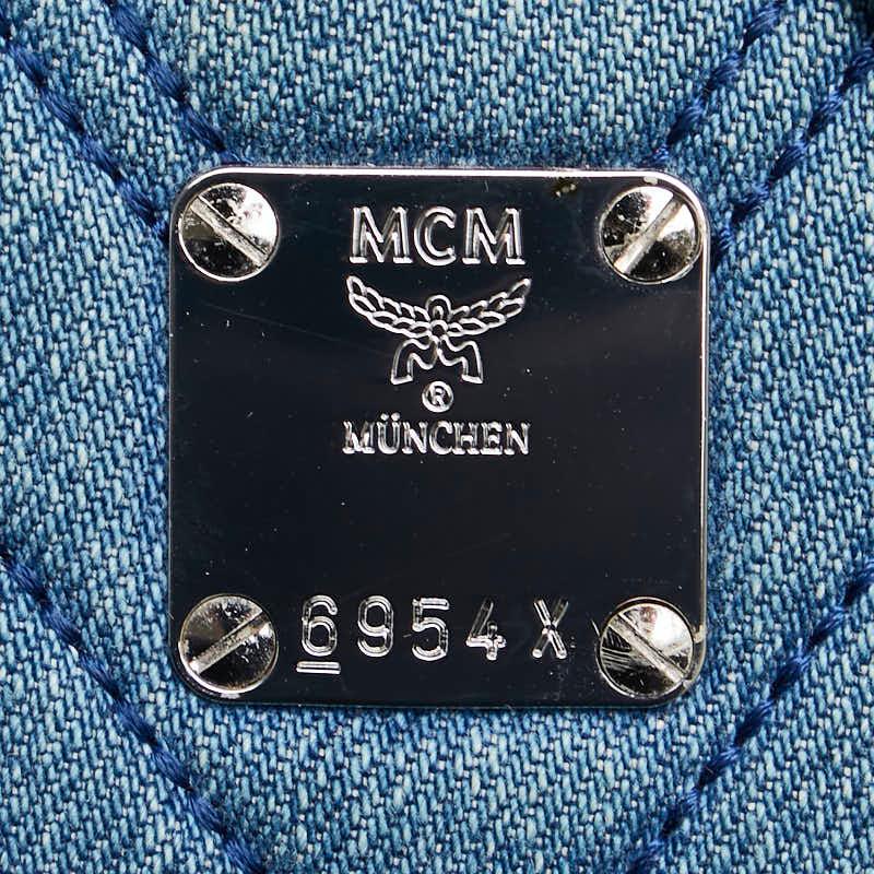 MCM（エムシーエム） エム シー エム デニム スタッズ ハンドバッグ 