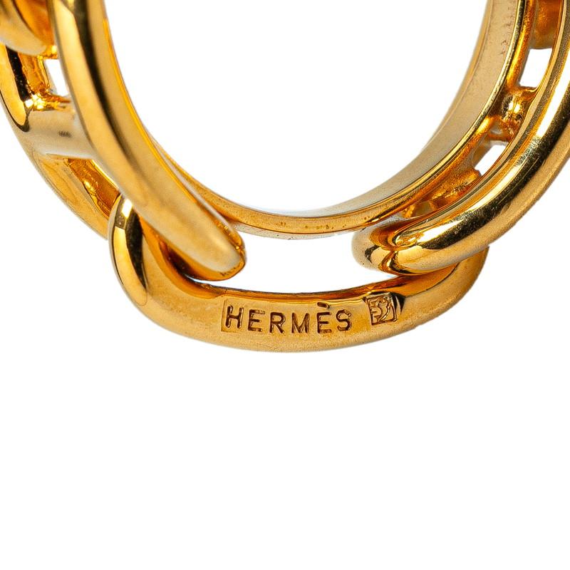 HERMES（エルメス） シェーヌダンクル スカーフリング ゴールド メッキ