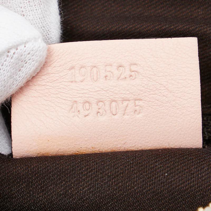 GUCCI グッチ GGキャンバス アビー 190525 ピンク　レザー GUCCI グッチ GGキャンバス アビー 190525 ピンクレザー