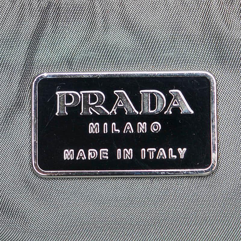 【中古★美品】PRADAボストンバッグ　保証書なし PRADA プラダ ボストンバッグ ナイロン ブラック ユニセックス