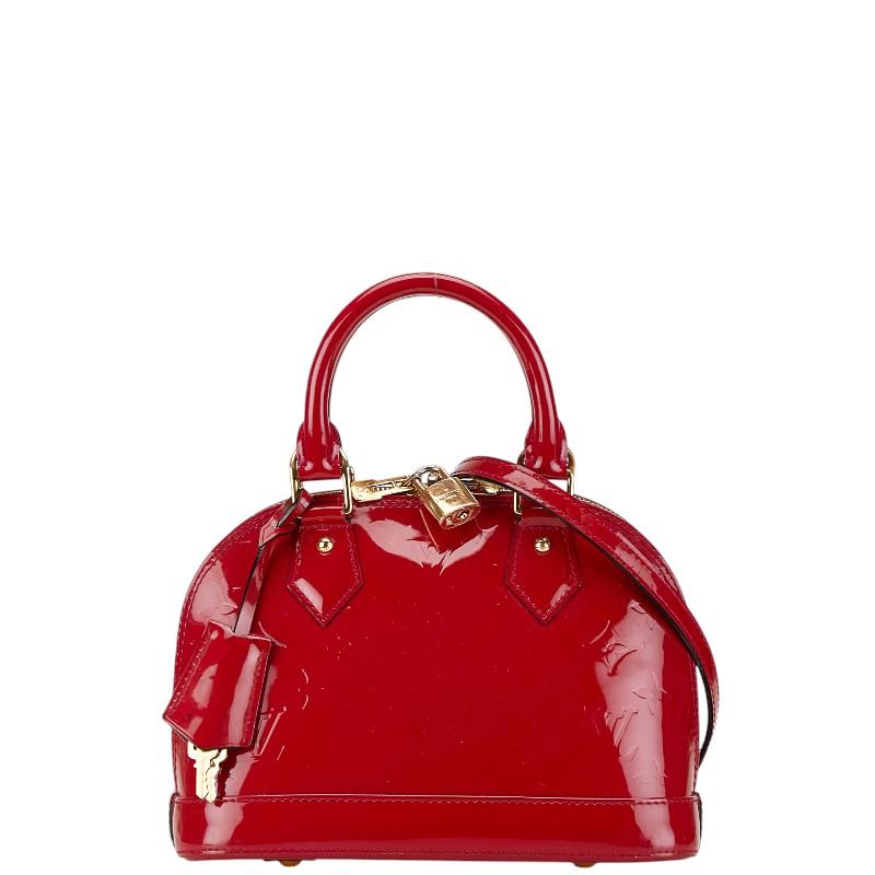 ルイヴィトン ヴェルニ アルマBB ショルダーバッグ ハンド 赤 M90174 LOUIS VUITTON（ルイ・ヴィトン） ルイ ヴィトン モノグラム ヴェルニ
