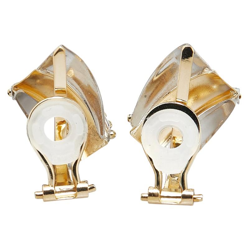 Pt900 プラチナ K18YG イエローゴールド コンビ イヤリング レディース  