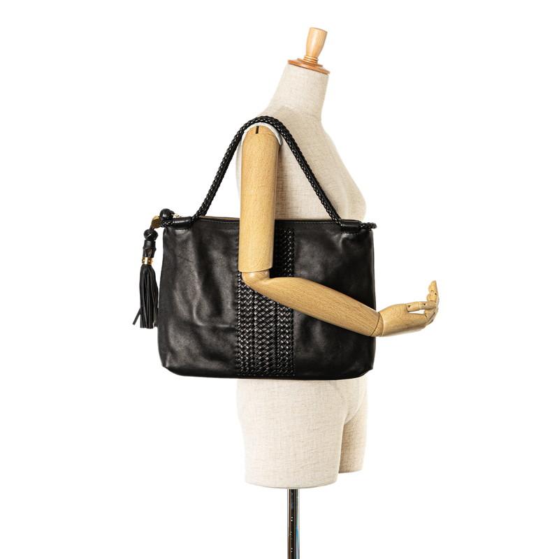 GUCCI（グッチ） ウーブンウェブ タッセル トートバッグ 263952 