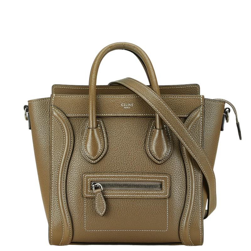 CELINE セリーヌ ラゲージ ナノショッパー ハンドバッグ
